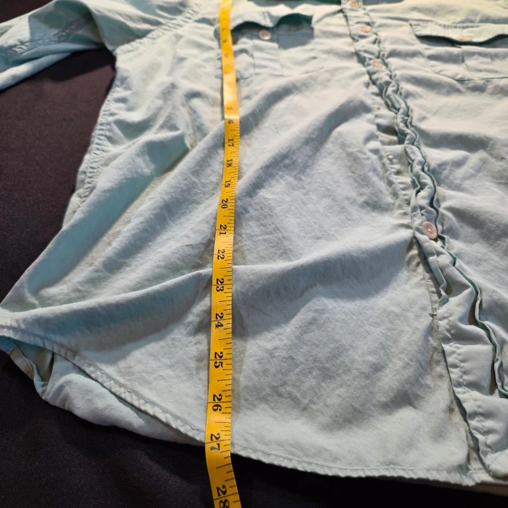 Polo Ralph Lauren Beach Twill Shirt Mens Large Mint Green Long Sleeve Button Up